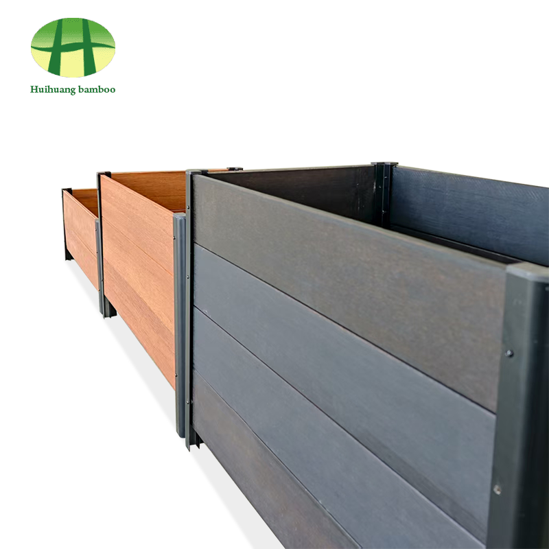 Caja de madera compuesta del plantador del plantador de bambú de la resistencia a las inclemencias del tiempo al aire libre Caja de madera compuesta del plantador del plantador de bambú de la resistencia a las inclemencias del tiempo al aire libre