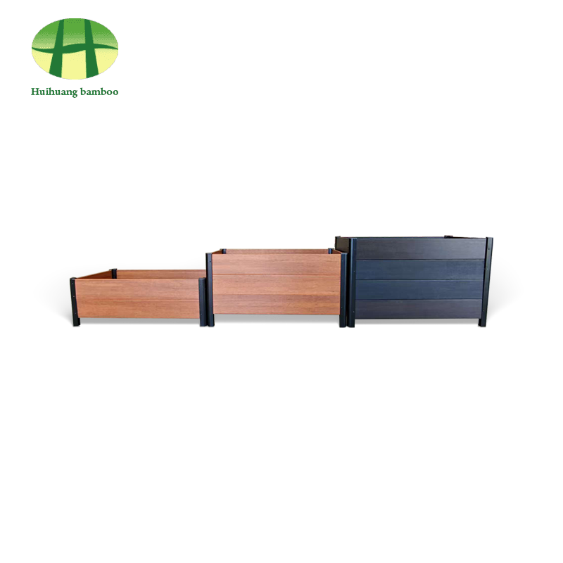 Caja de madera compuesta del plantador del plantador de bambú de la resistencia a las inclemencias del tiempo al aire libre Caja de madera compuesta del plantador del plantador de bambú de la resistencia a las inclemencias del tiempo al aire libre