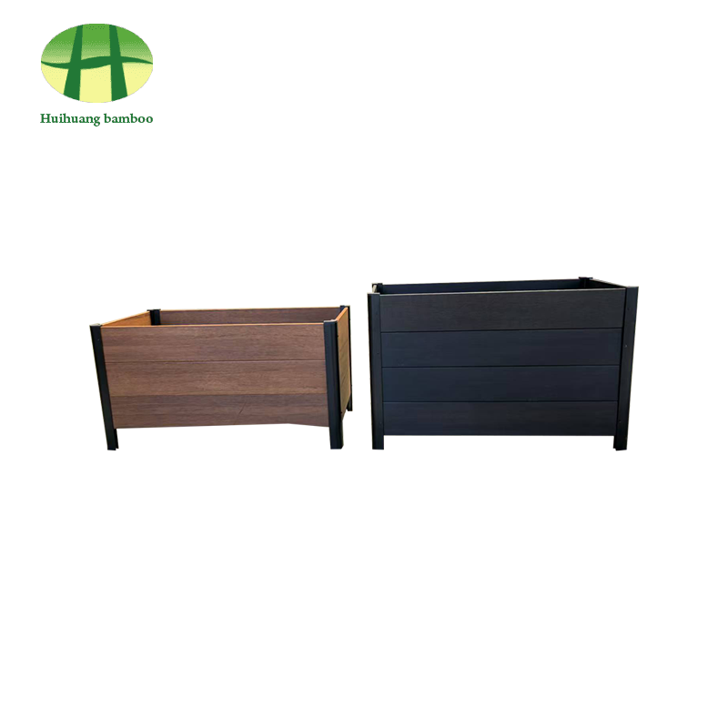 Caja de madera compuesta del plantador del plantador de bambú de la resistencia a las inclemencias del tiempo al aire libre Caja de madera compuesta del plantador del plantador de bambú de la resistencia a las inclemencias del tiempo al aire libre