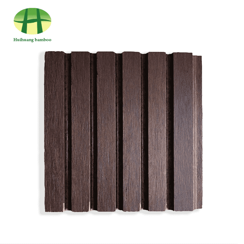 Suelo de bambú con ranura grande