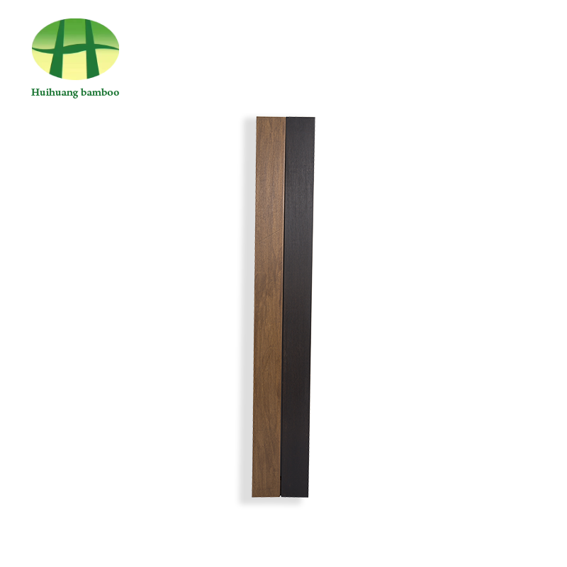 Suelo de bambú pesado brillante de color carbonizado