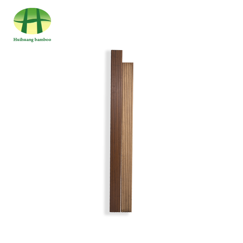 Suelo de bambú con ranura grande