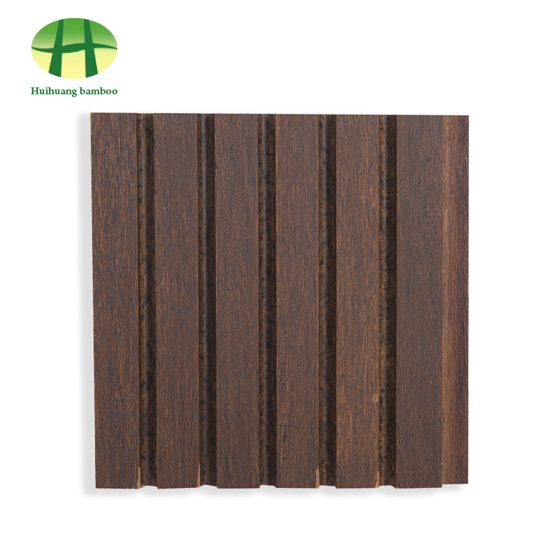 Suelo de bambú con ranura grande