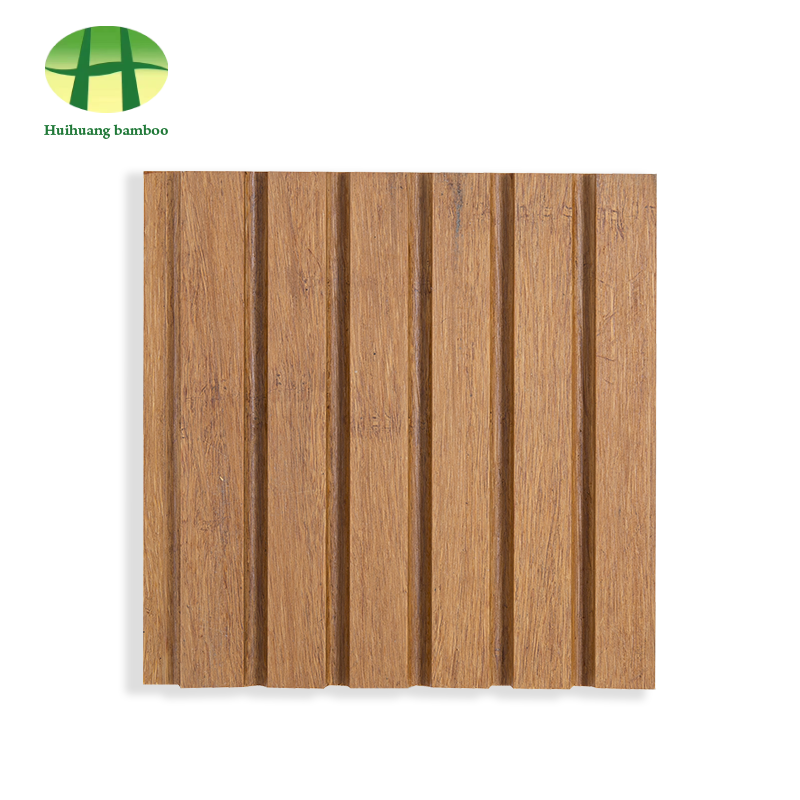 Suelo de bambú con ranura grande